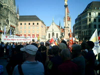 Gelöbnix-Protest Marienplatz 27.7.2009